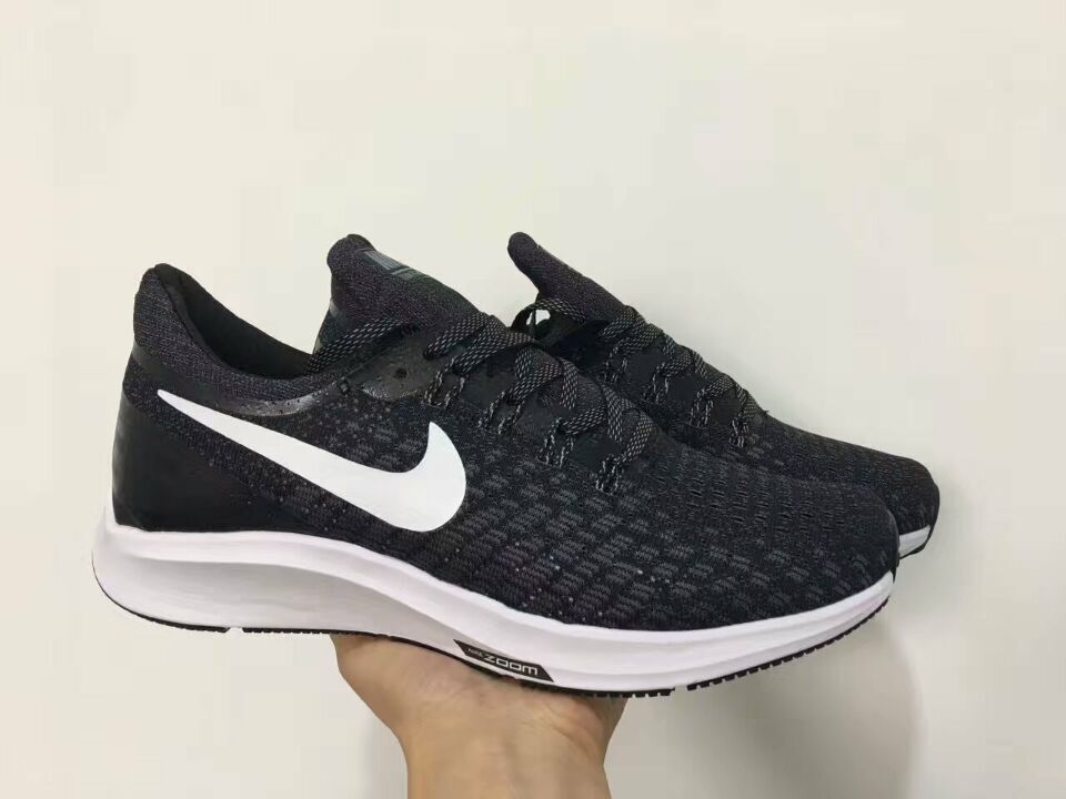 Nike Air Zoom Pegasus 35 Flyknit Black White Shoes